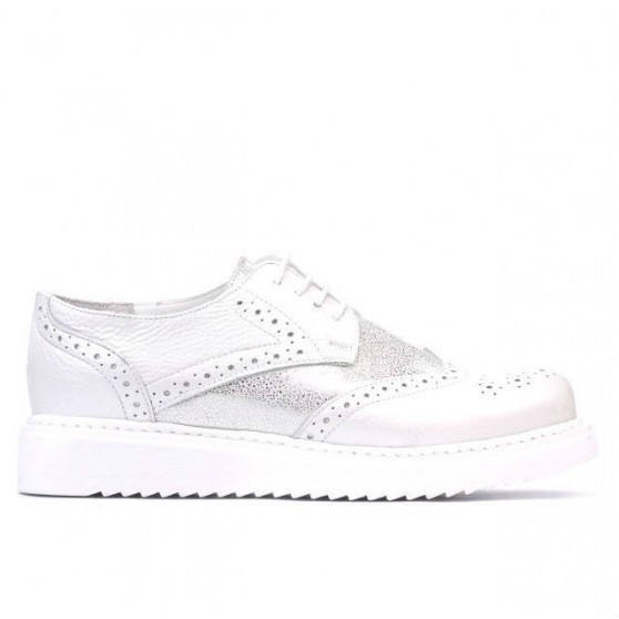Women casual shoes 663-2 white pearl combined