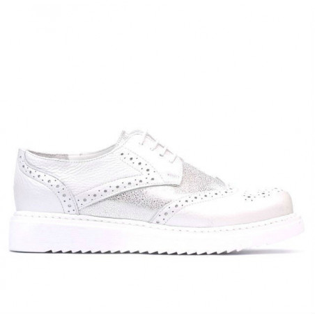 Women casual shoes 663-2 white pearl combined