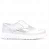 Women casual shoes 663-2 white pearl combined