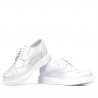 Women casual shoes 663-2 white pearl combined