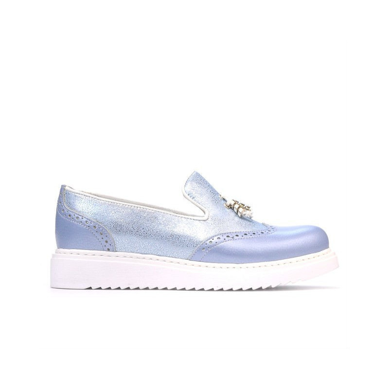 Women casual shoes 659-1 bleu pearl combined