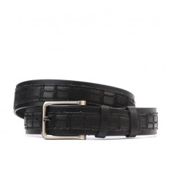 Men belt 18b black+croco black