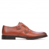 Men stylish, elegant shoes 840 a cognac