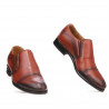 Men stylish, elegant shoes 877 a cognac