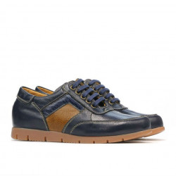 Children shoes 164 indigo+brown