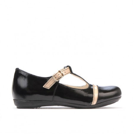 Small children shoes 62c patent black+beige
