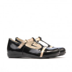 Small children shoes 62c patent black+beige