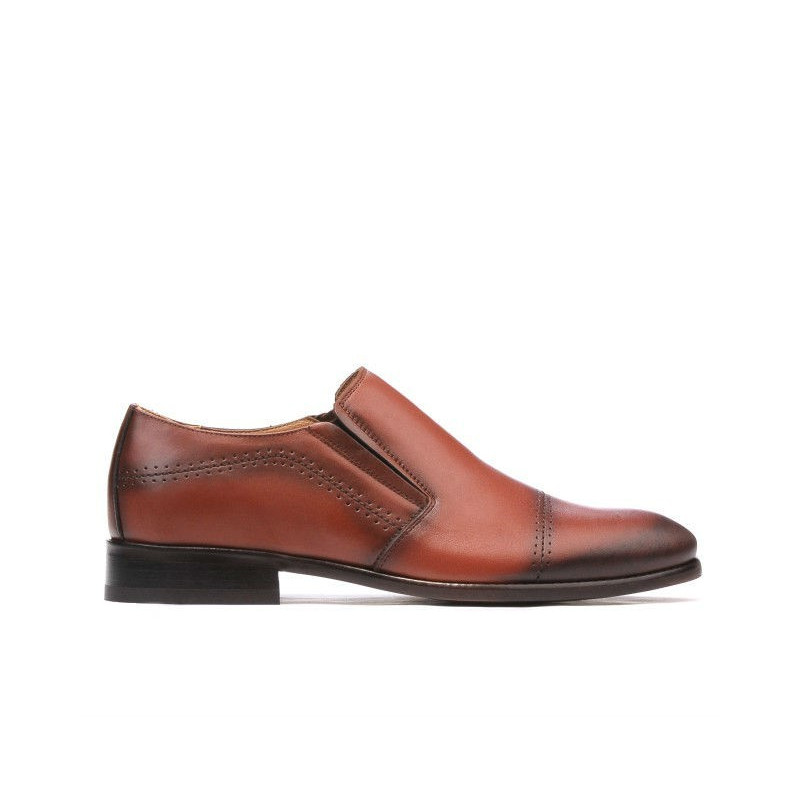 Men stylish, elegant shoes 877m a cognac
