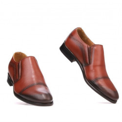 Men stylish, elegant shoes 877m a cognac