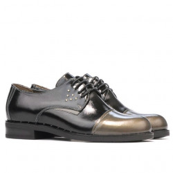 Women casual shoes 696 patent black combined