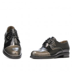 Women casual shoes 696 patent black combined