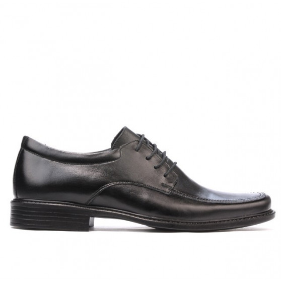 Men stylish, elegant shoes 771 black
