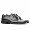 Men stylish, elegant shoes 771 black