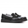 Women casual shoes 659 patent black combined