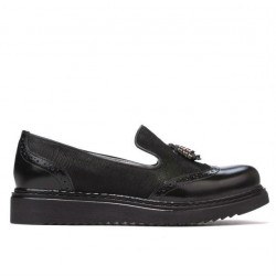 Women casual shoes 659 patent black combined