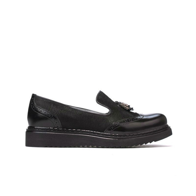 Women casual shoes 659 patent black combined