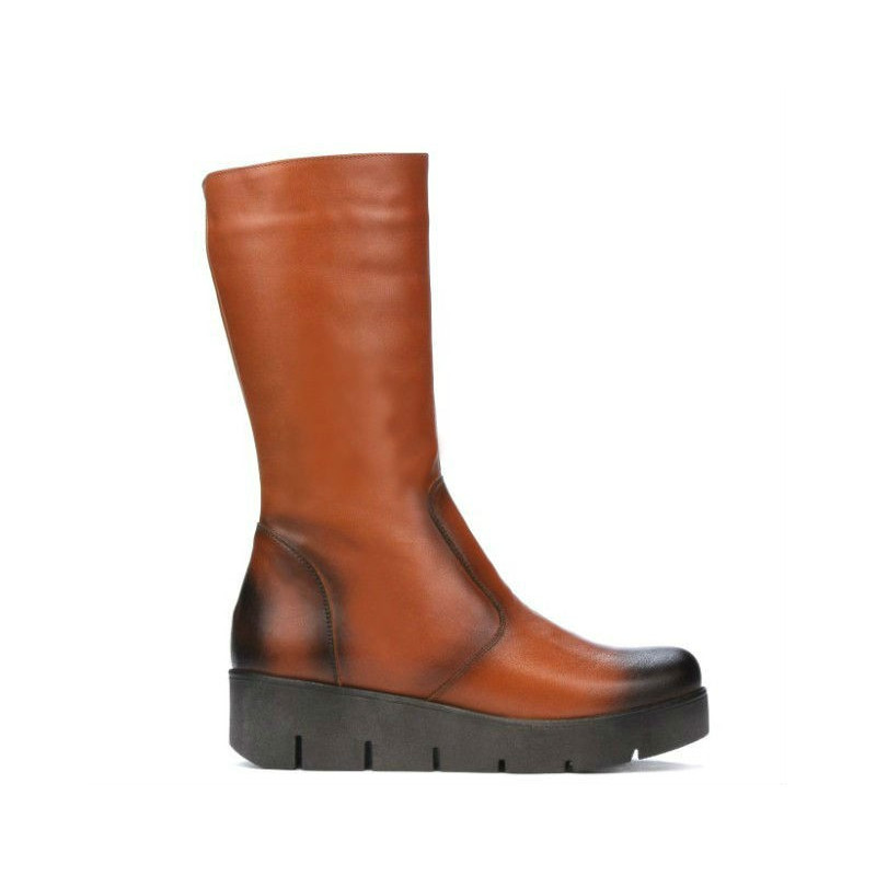 Women knee boots 3315 a brown