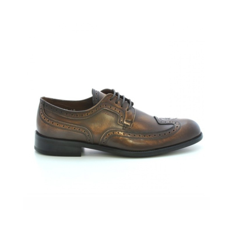 Men stylish, elegant shoes 799 a brown