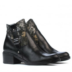 Women boots 3319 black pastel