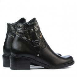 Women boots 3319 black pastel
