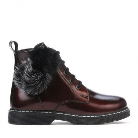 Children boots 3010 patent bordo