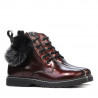 Children boots 3010 patent bordo