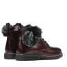 Children boots 3010 patent bordo