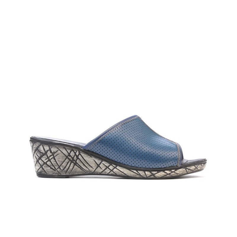 Women sandals 5004p indigo perforat