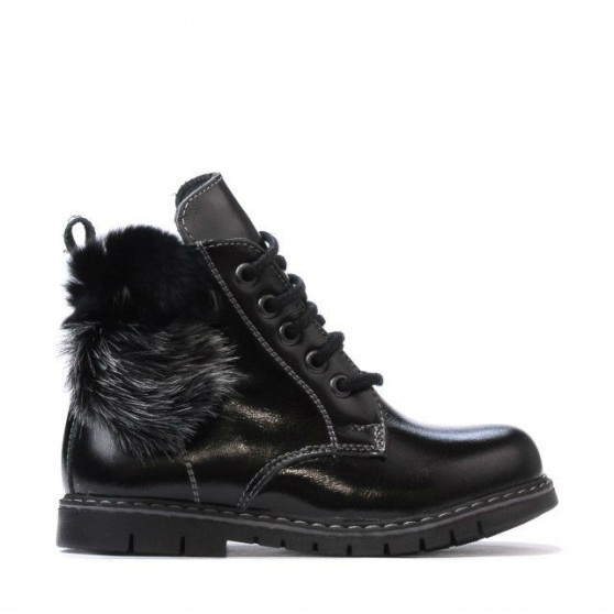 Small children boots 38c patent black