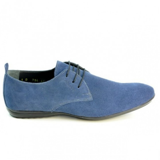 Men casual shoes 794 indigo velour