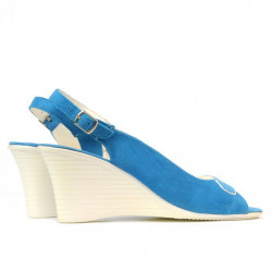 Women sandals 596 turcoaz antilopa