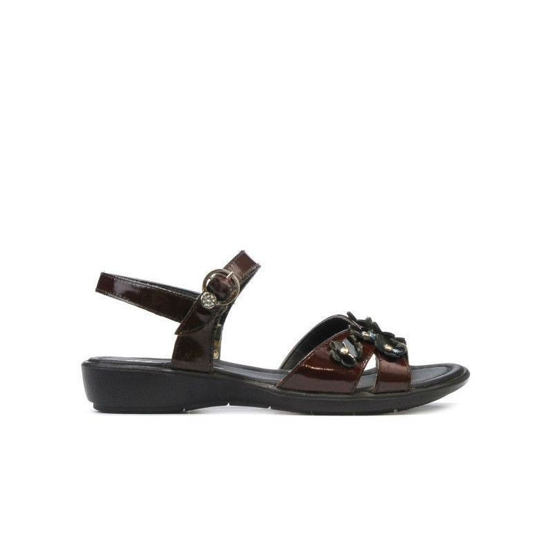 Children sandals 523 patent bordo