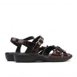 Children sandals 523 patent bordo