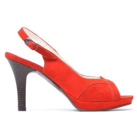 Women sandals 1052 red antilopa