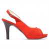 Women sandals 1052 red antilopa