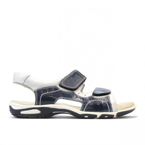 Children sandals 322 indigo+white