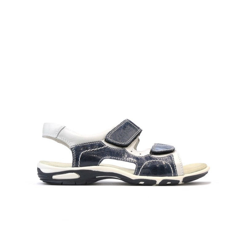 Children sandals 322 indigo+white