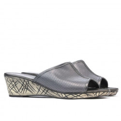 Women sandals 5004m p gray perforat
