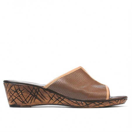 Women sandals 5004mp cappuccino perforat