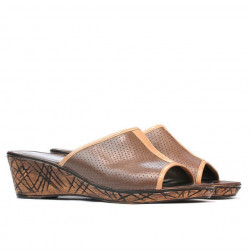 Women sandals 5004mp cappuccino perforat