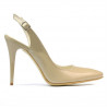 Women sandals 1235 patent beige