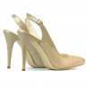Women sandals 1235 patent beige