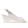 Women sandals 596 white pearl