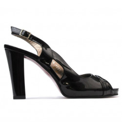 Women sandals 1221 patent black