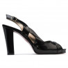 Women sandals 1221 patent black