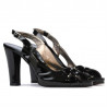 Women sandals 1221 patent black