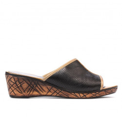 Women sandals 5004p cafe perforated