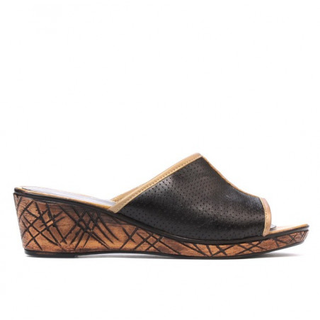 Women sandals 5004p cafe perforated