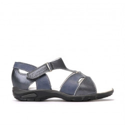 Small children sandals 09c gray+indigo