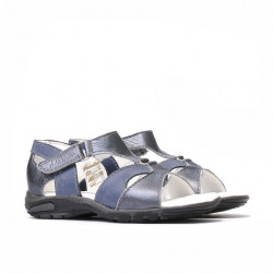 Small children sandals 09c gray+indigo